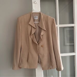 Armani Collezioni Women's Beige Blazer